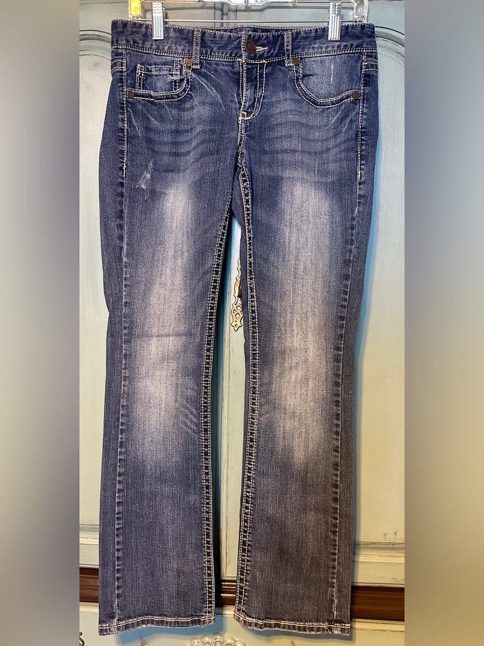 Maurices Faded Blue Flare Jeans